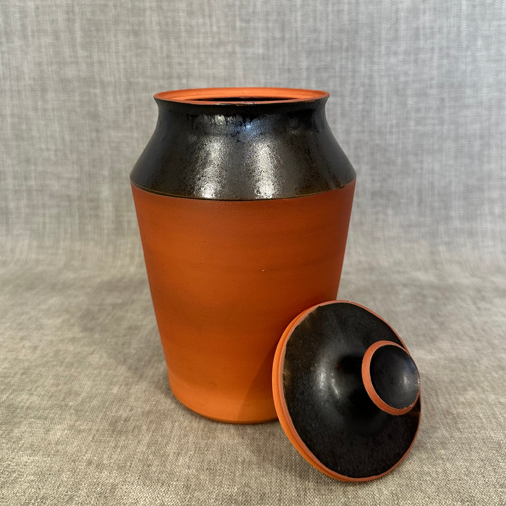 Black & Terracotta Jar