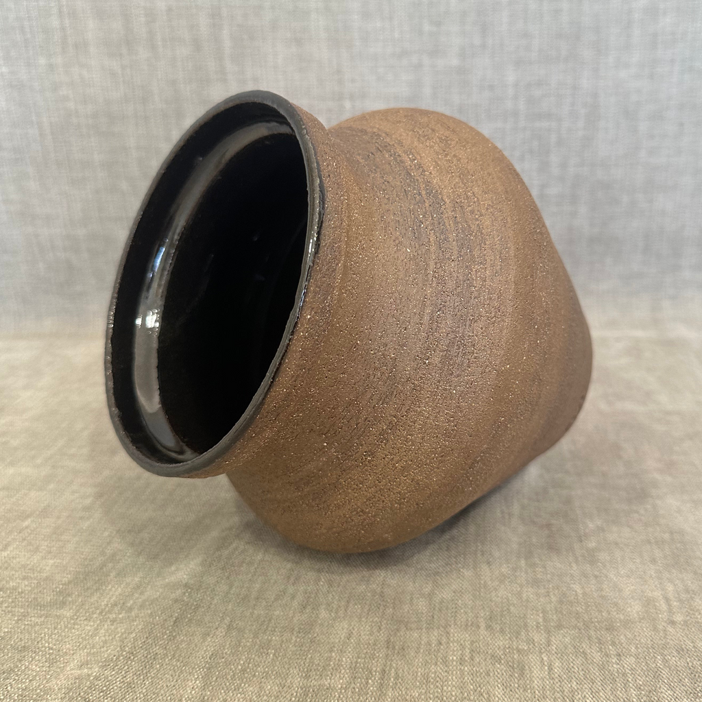Brown Textured Vase