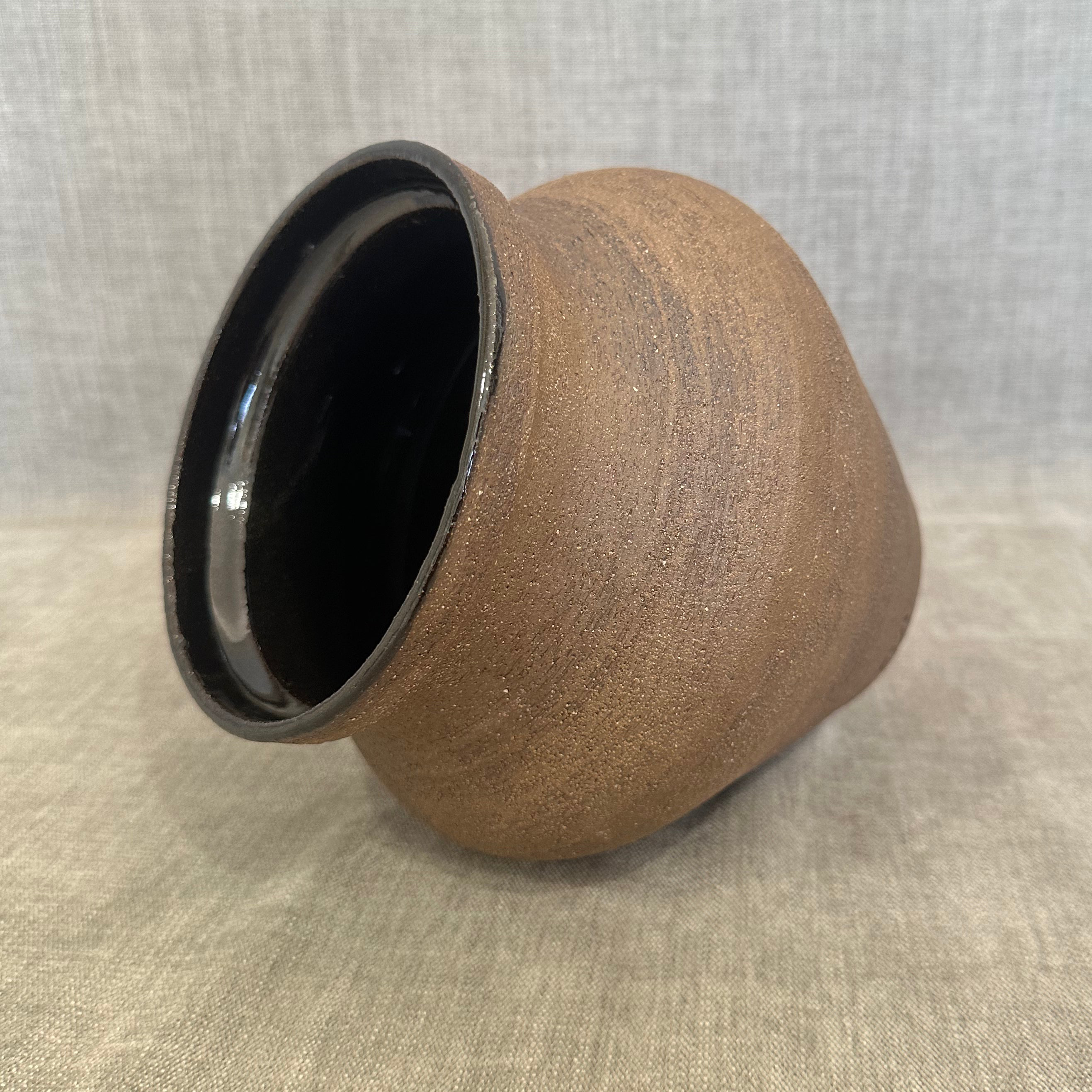 Brown Textured Vase