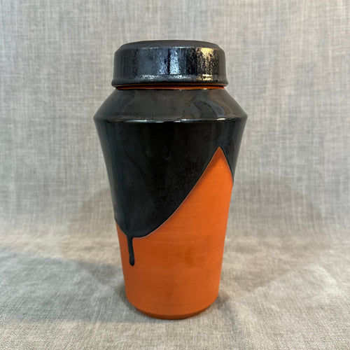 Black and Terracotta Jar