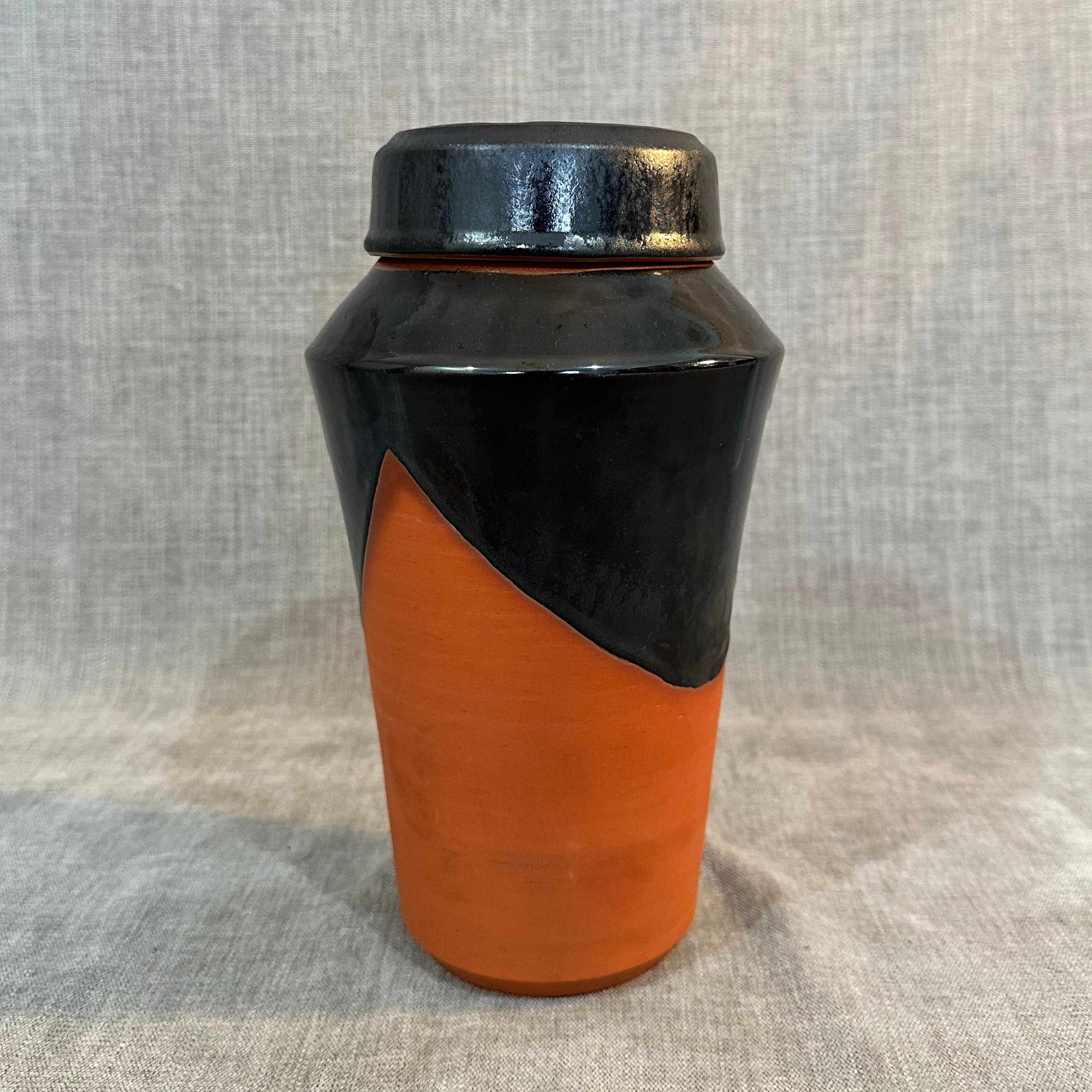 Black and Terracotta Jar